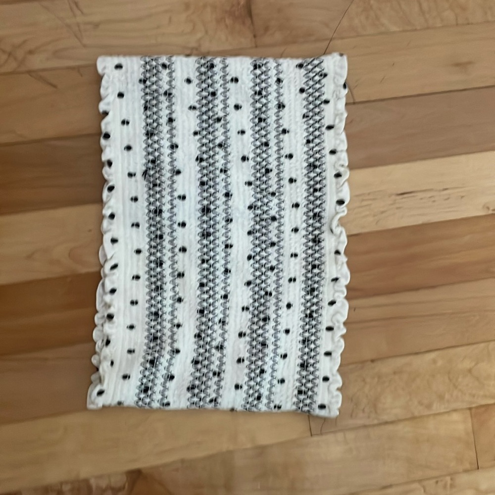 Hollister white and black tube top